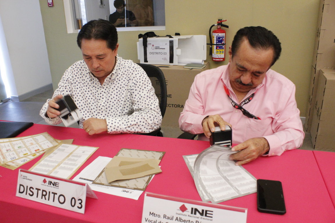 Integra INE paquetes electoral para voto anticipado en Yucatán